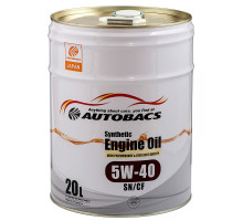 Моторное масло AUTOBACS Synthetic Engine Oil 5w40 SN/CF 20л