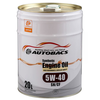 Моторное масло AUTOBACS Synthetic Engine Oil 5w40 SN/CF 20л