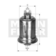 Топливный фильтр MANN-FILTER WK 614/12