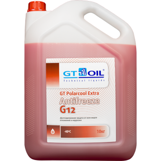 Антифриз готовый GT OIL GT PolarCool Extra G12 красный 10кг