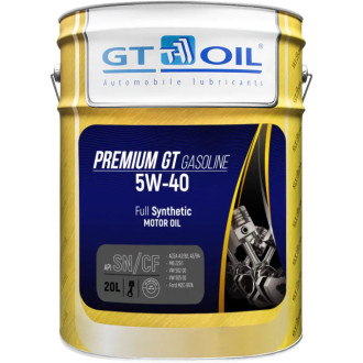 Моторное масло GT OIL GT Premium Gasoline 5w40 20л