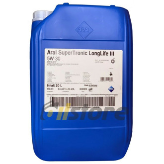Моторное масло ARAL SuperTronic LongLife III 5w30 20л