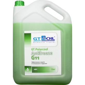 Антифриз готовый GT OIL GT PolarCool G11 зеленый 10кг