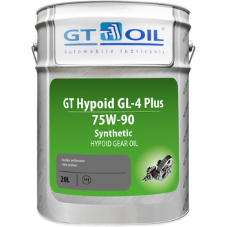 Трансмиссионное масло GT OIL GT Hypoid GL-4 Plus 75w90 20л