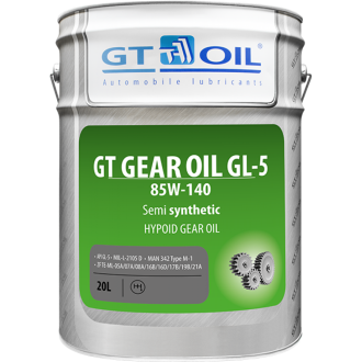 Трансмиссионное масло GT OIL GT Gear Oil GL-5 SAE 85w140 20л