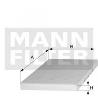 Салонный фильтр MANN-FILTER CU 2344