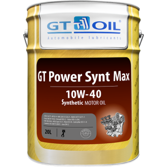 Моторное масло GT OIL GT Power Synt Max 10w40 20л