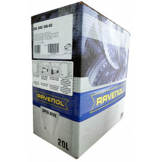 Моторное масло RAVENOL Super Synthetik Oel SSL SAE 0w40 ecobox 20л